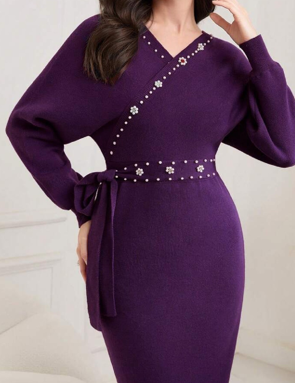 Rochie medie SHEIN, mov - 1 | YEO