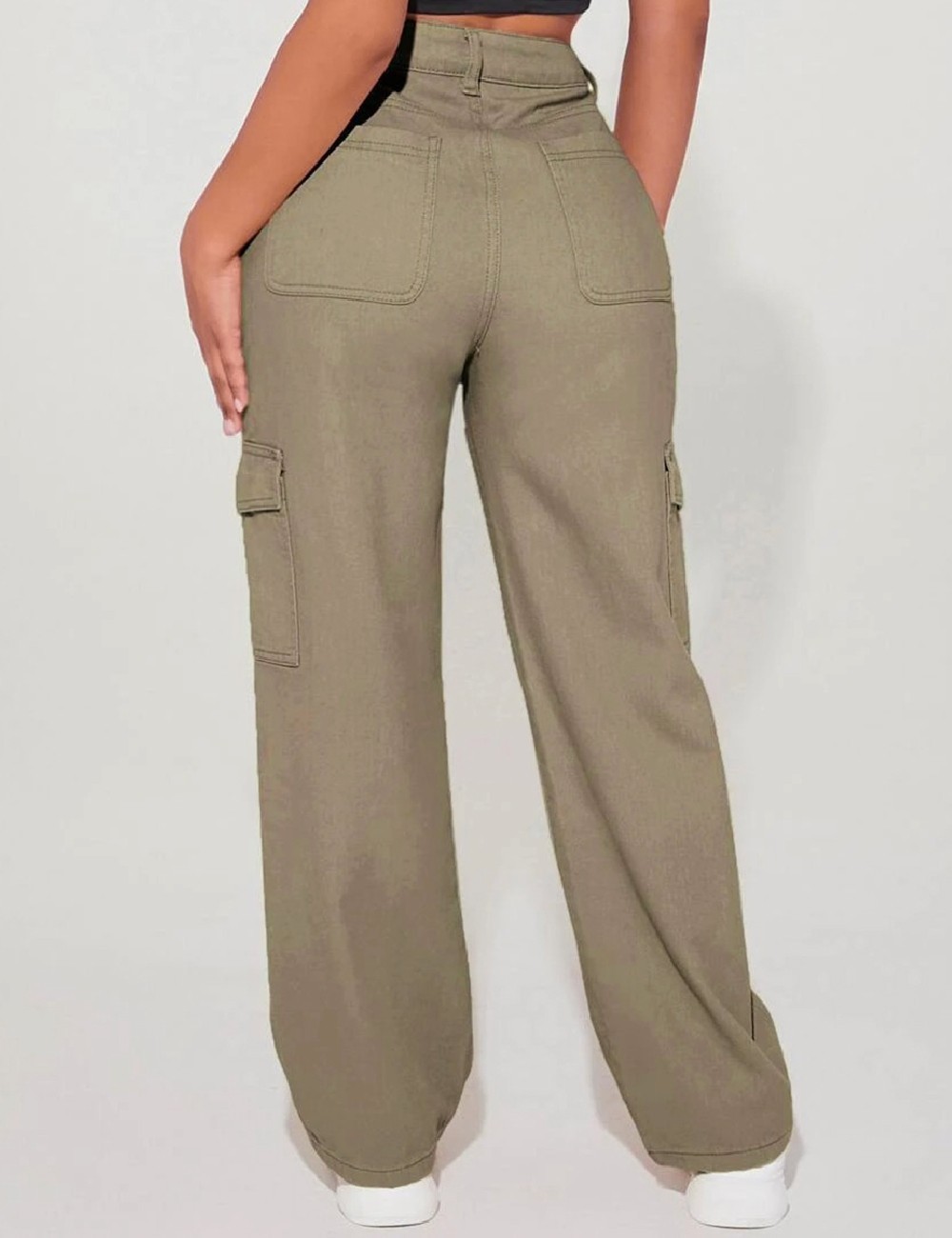 Pantaloni SHEIN, verde - 1 | YEO