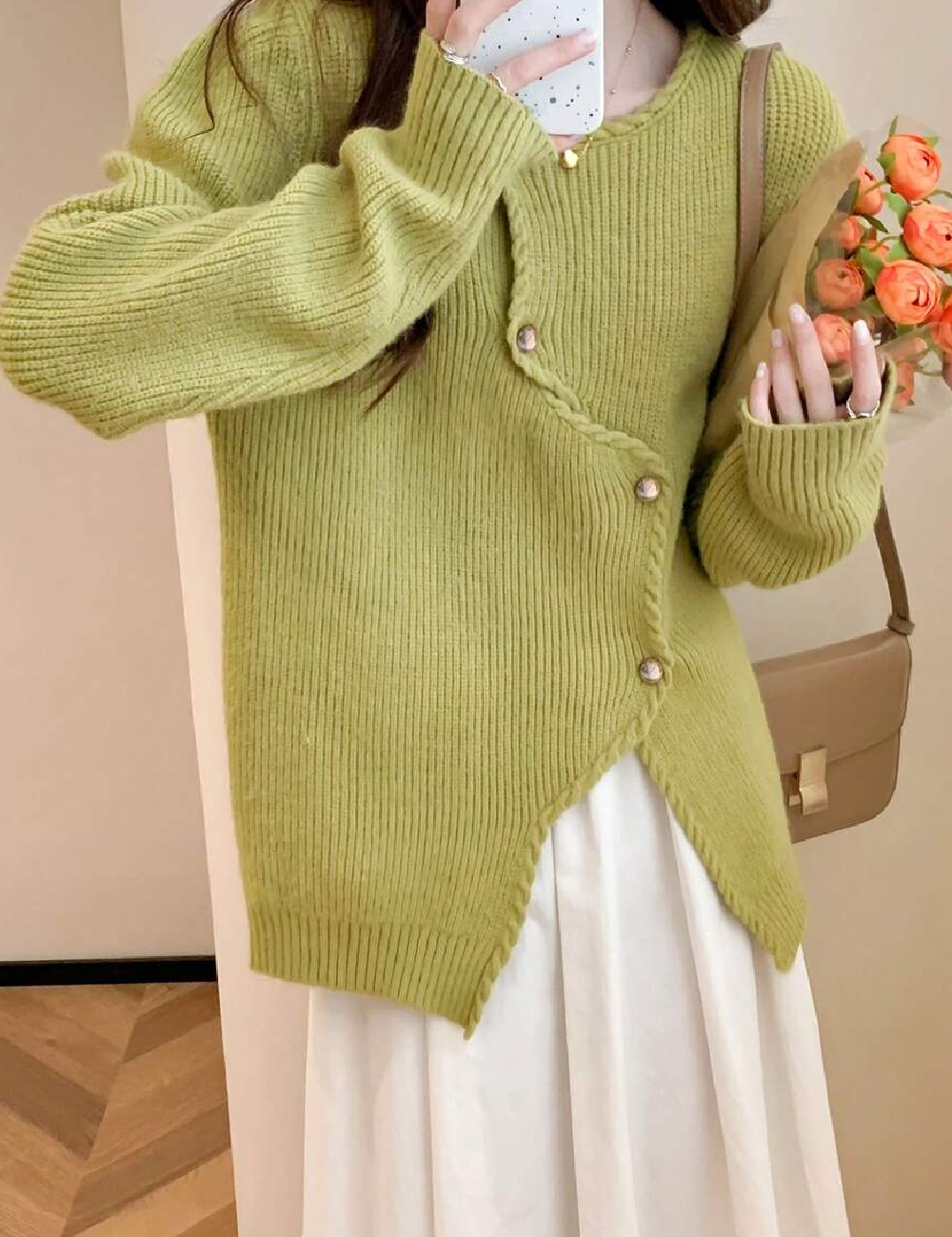 Cardigan Alicedudu, verde - 1 | YEO