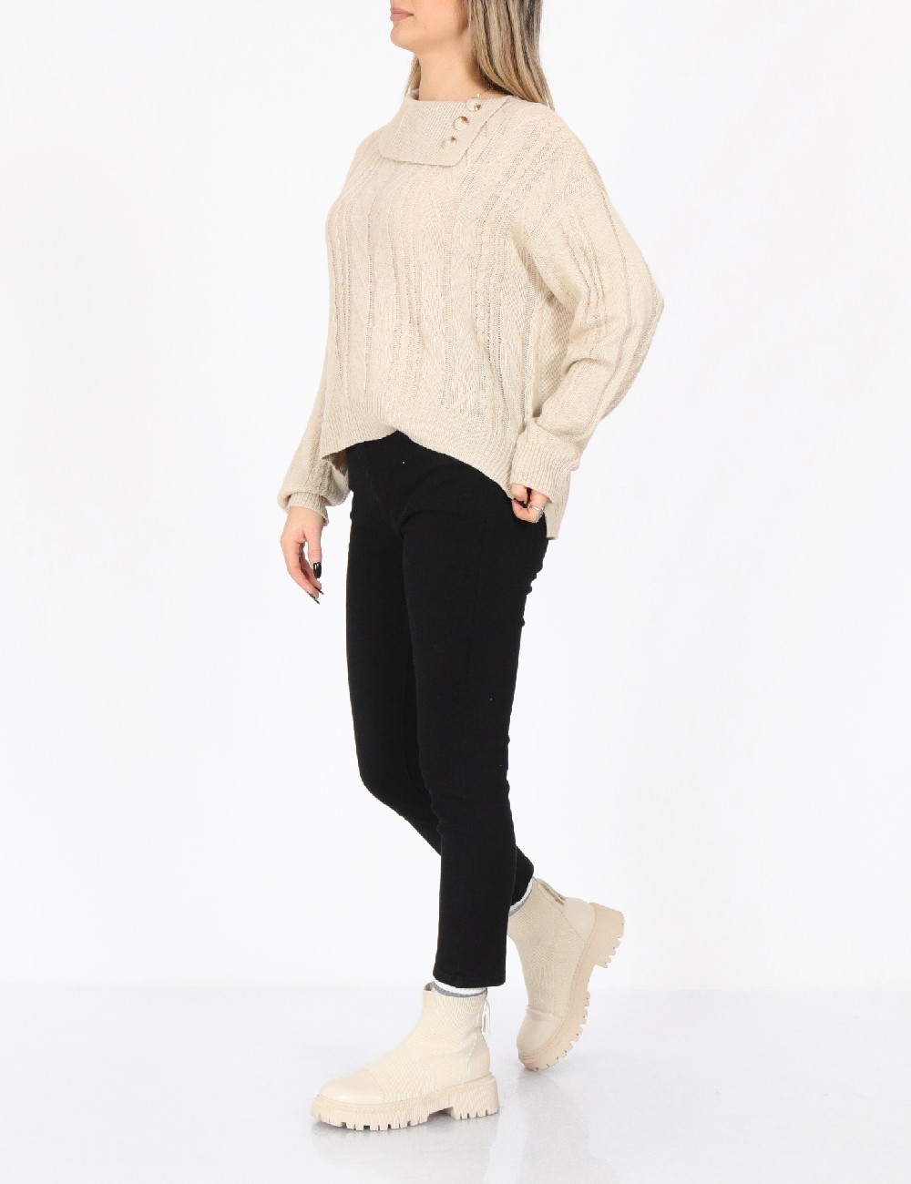 Bluza SHEIN, crem - 1 | YEO
