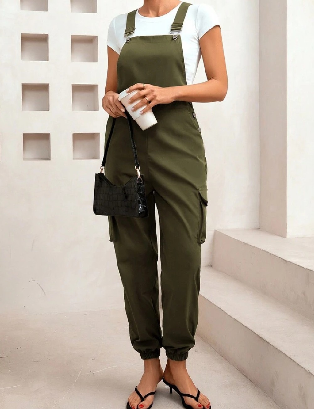 Salopeta SHEIN, verde - 1 | YEO