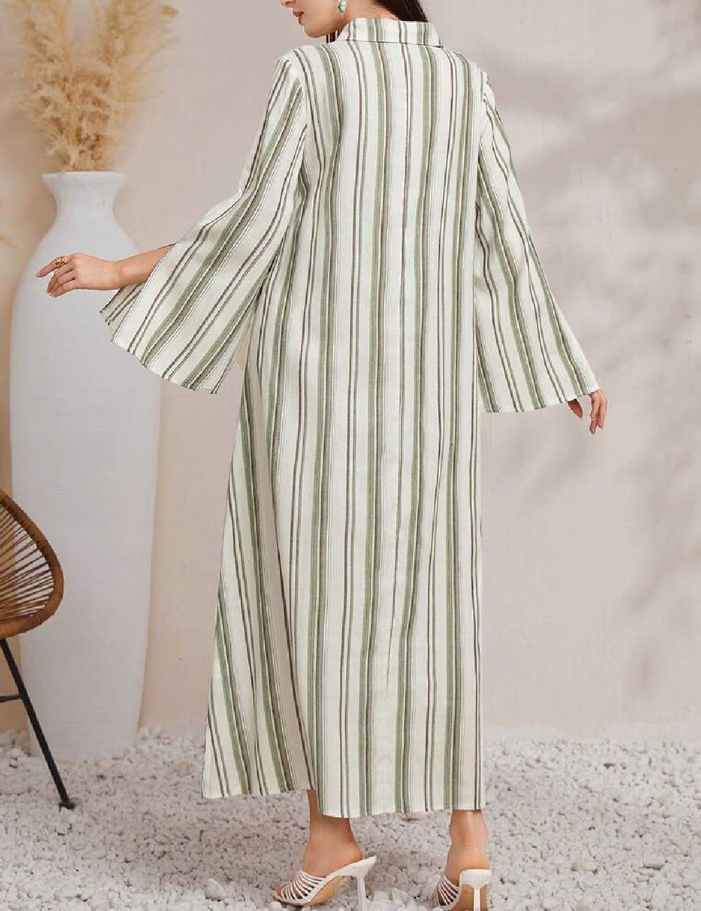 Rochie lunga SHEIN, verde - 1 | YEO