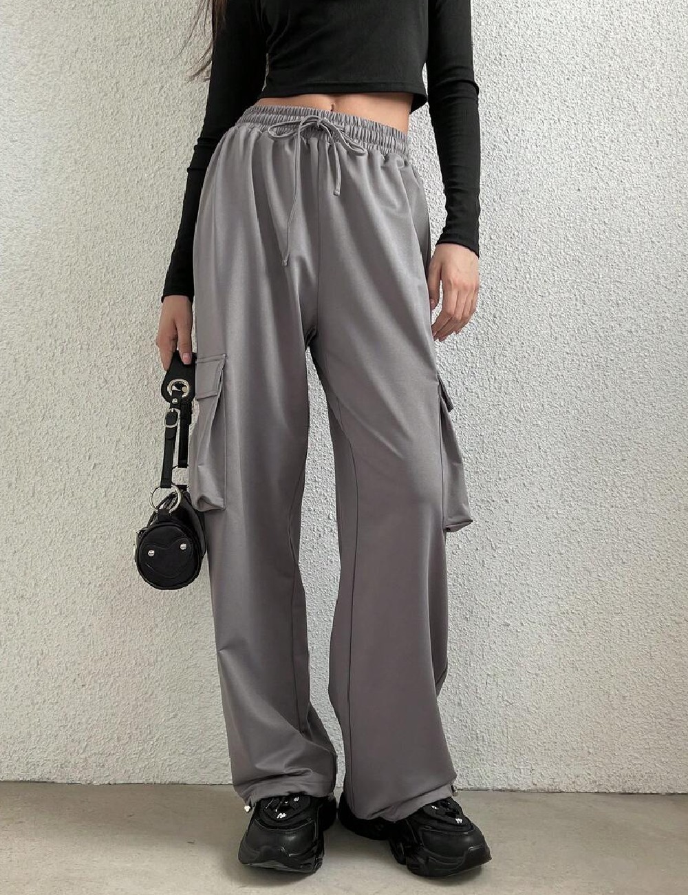 Pantaloni SHEIN, gri - 1 | YEO