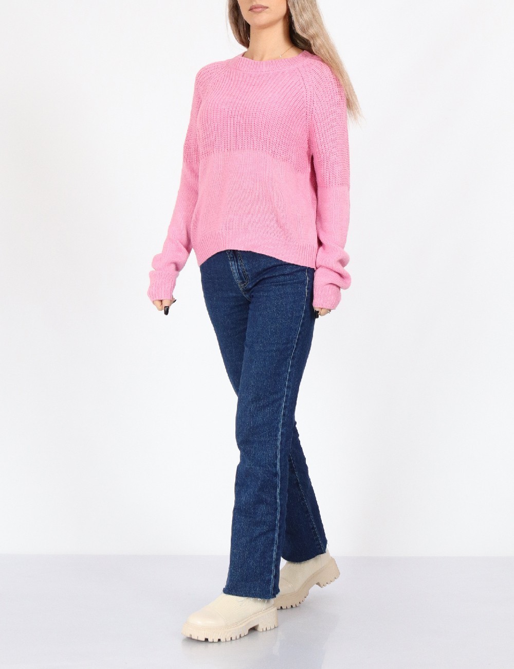 Pulover Jacqueline de Yong, roz - 1 | YEO