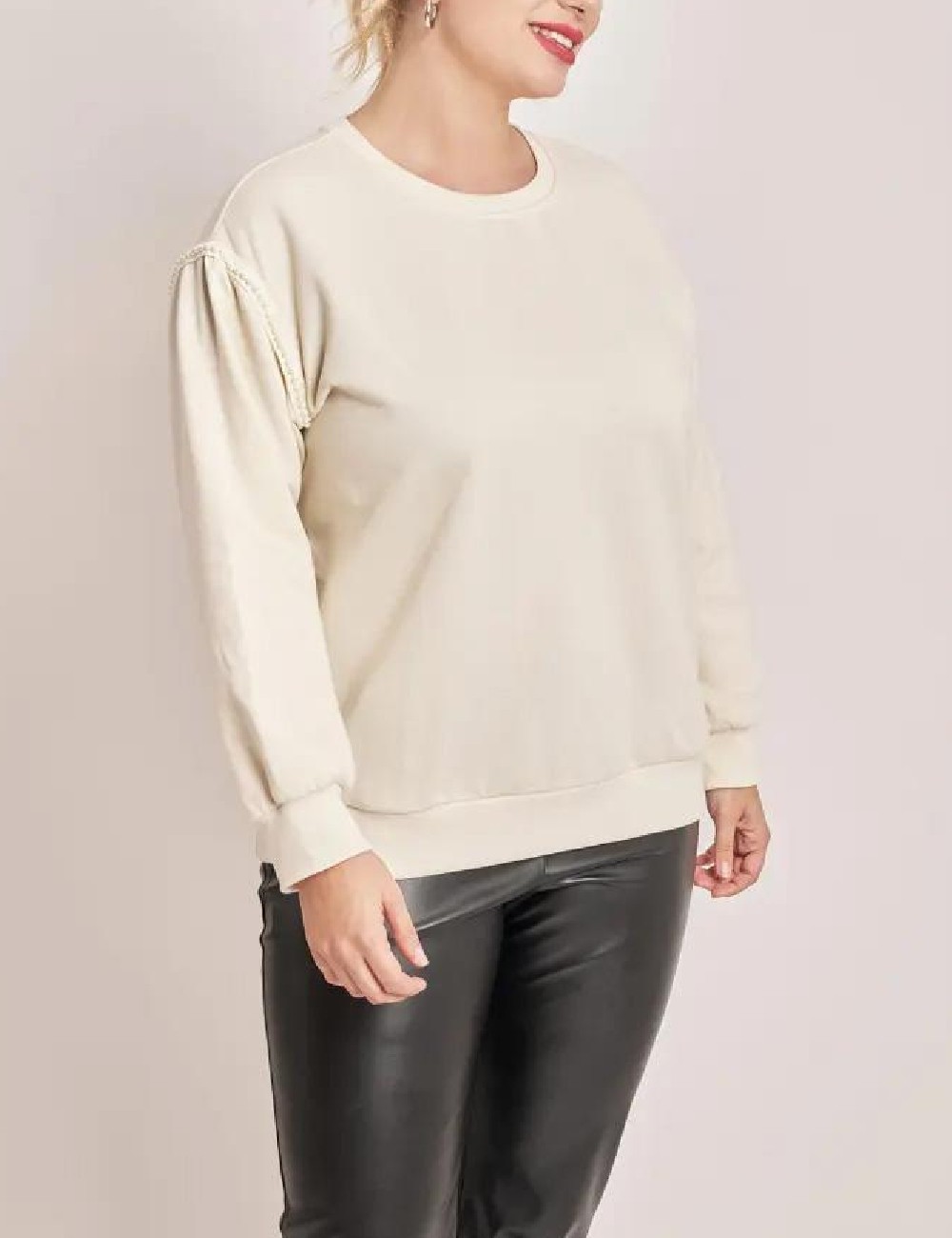 Bluza Vero Moda Curve, ecru - 1 | YEO
