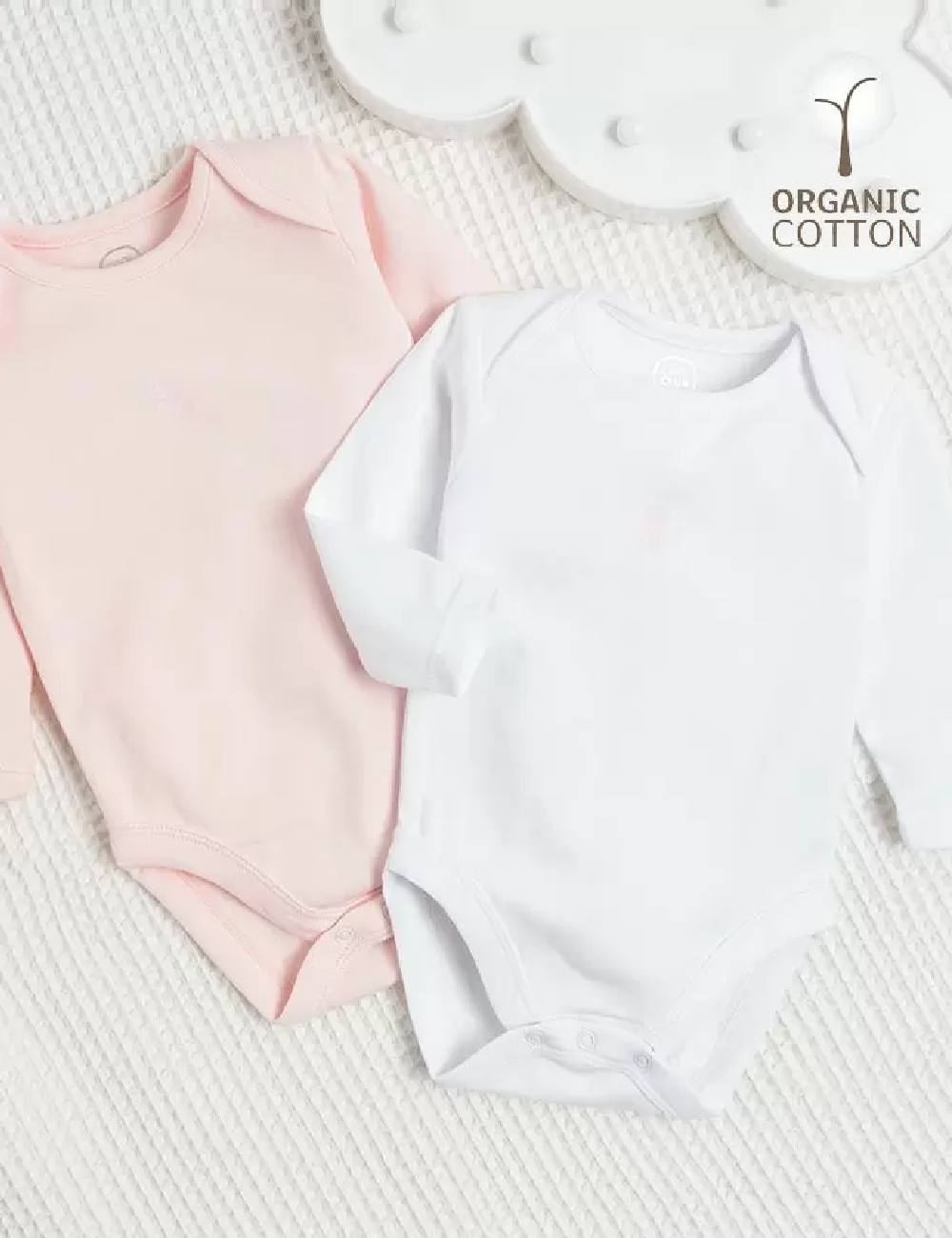 Set body Cool Club, alb/roz