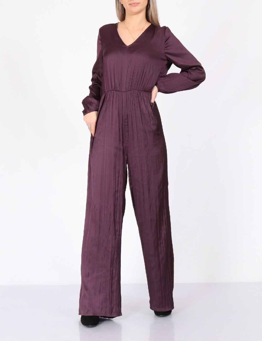 Salopeta Vero Moda, pruna - 1 | YEO
