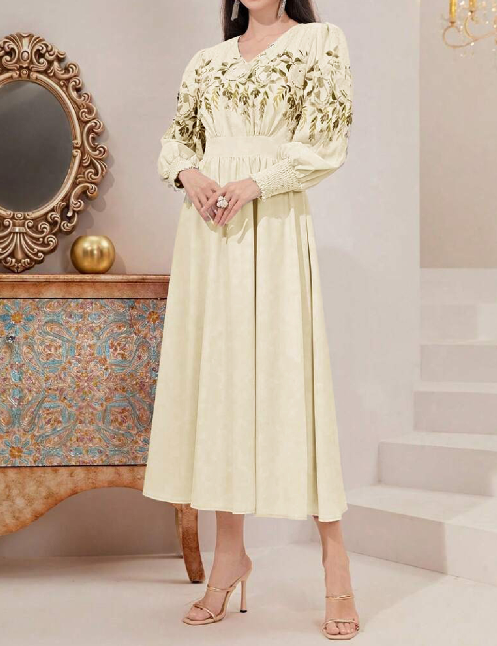 Rochie medie SHEIN, galben - 1 | YEO