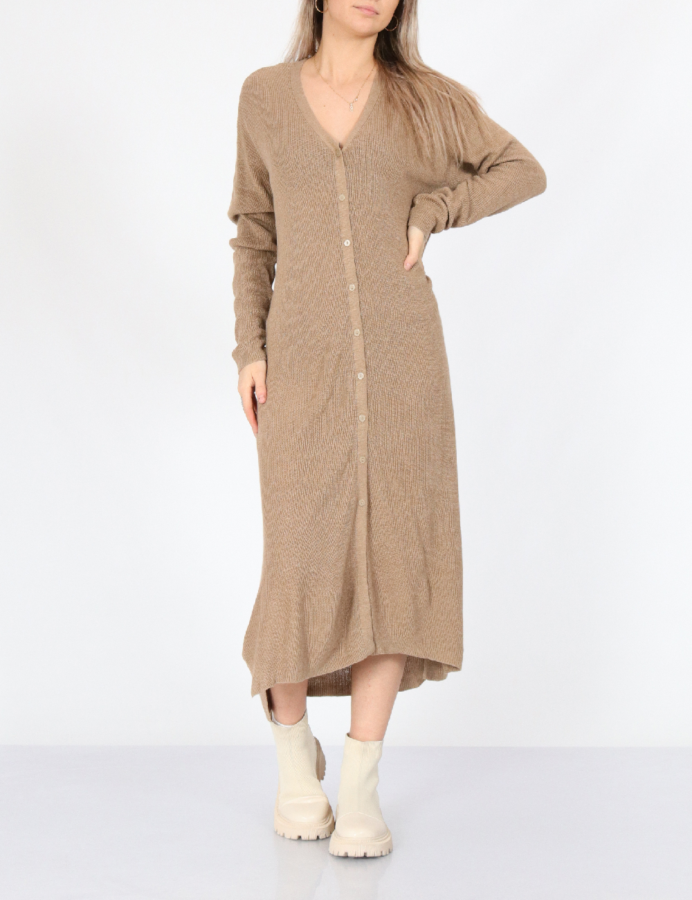 Rochie medie Vero Moda, maro