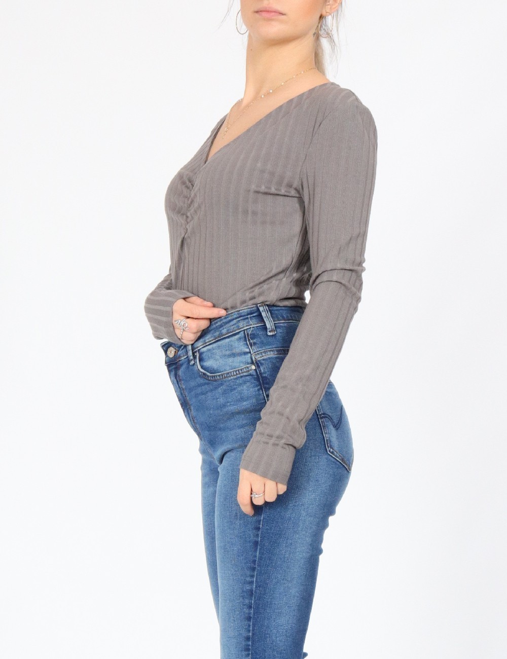 Body Jacqueline de Yong, gri - 1 | YEO
