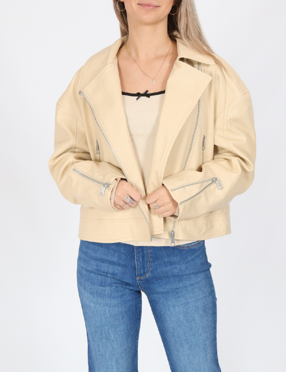 Jacheta Oversize Jacqueline de Yong, crem