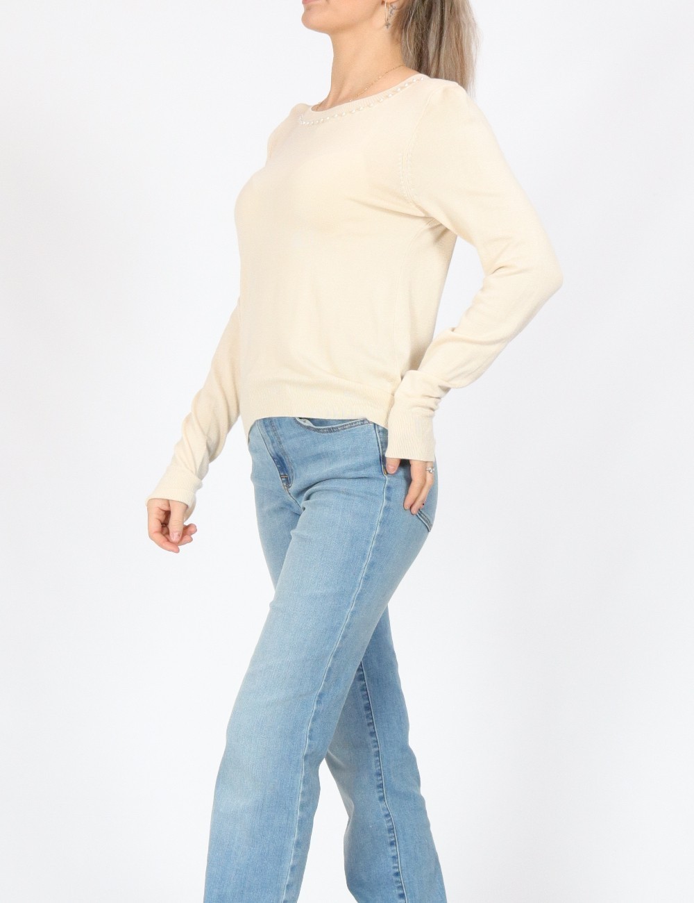 Bluza Only, crem - 1 | YEO