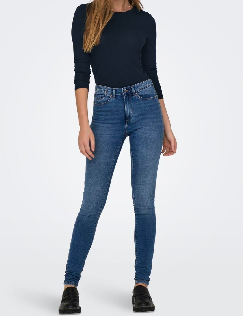 Bluza Jacqueline de Yong, bleumarin - 1 | YEO