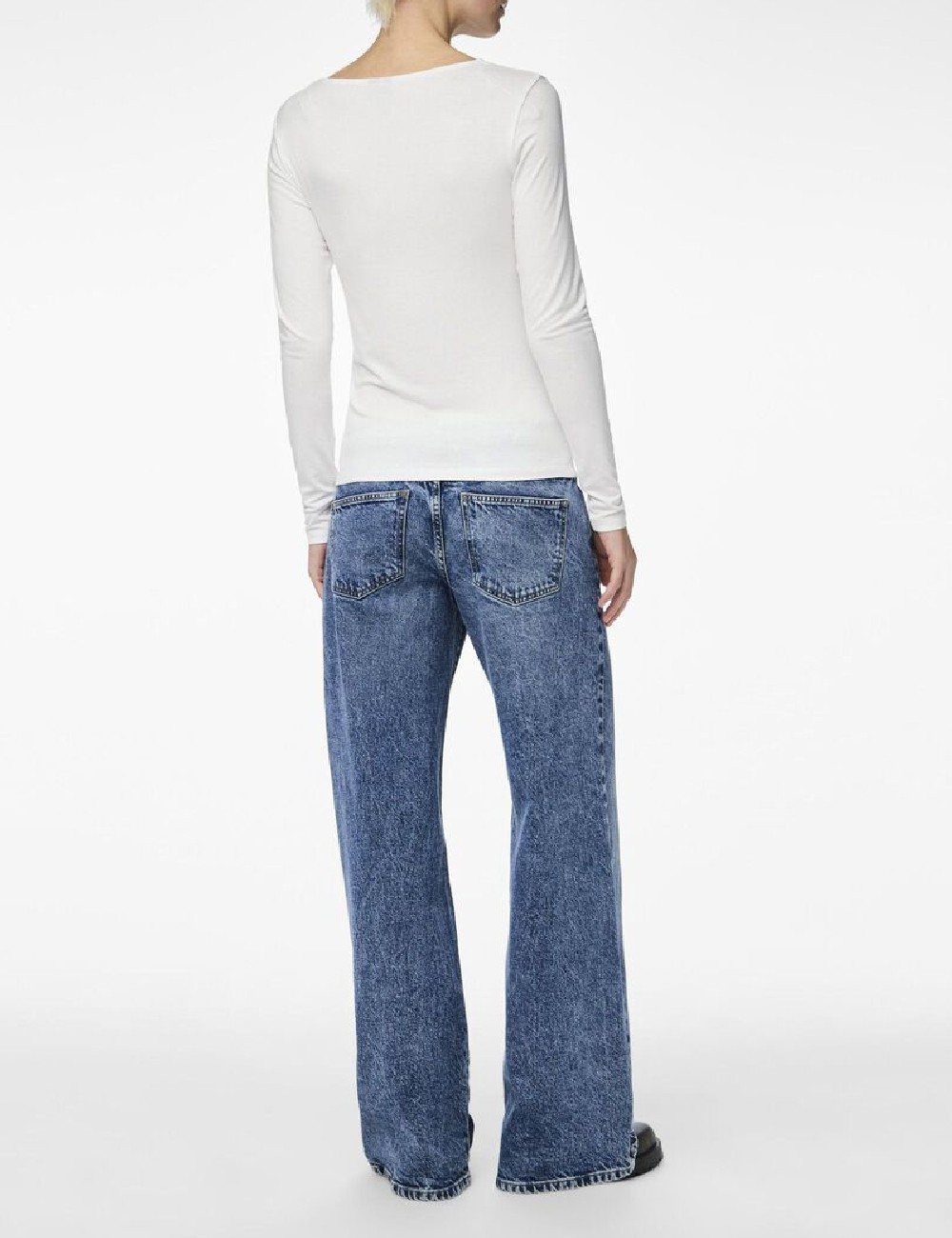 Bluza Pieces, alb - 1 | YEO