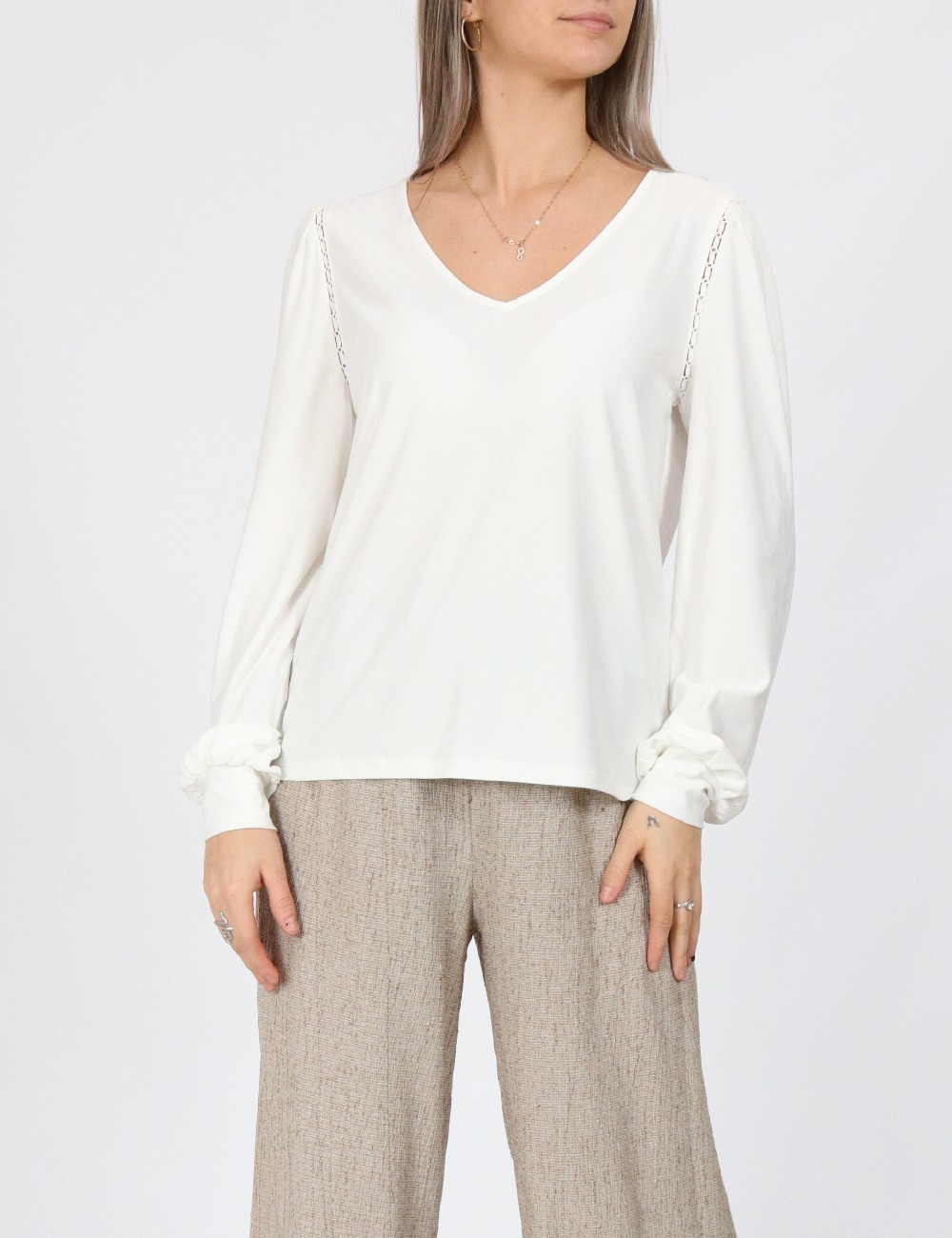Bluza Only, alb - 1 | YEO