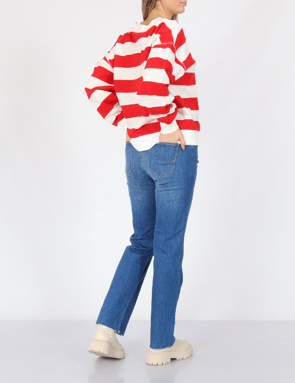 Bluza Only, alb/rosu - 1 | YEO