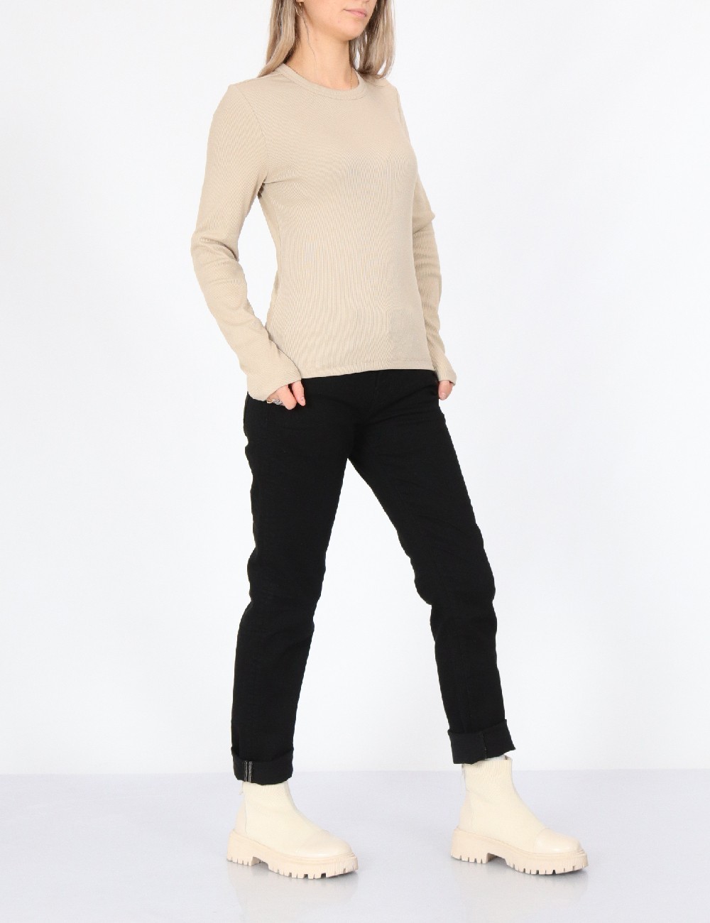 Bluza Only, bej - 1 | YEO