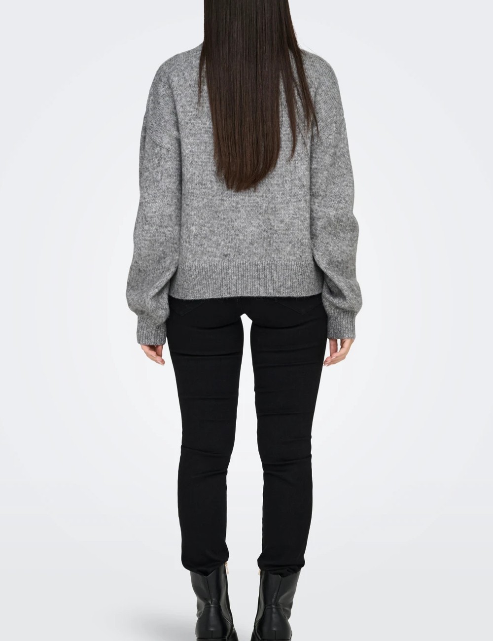 Pulover Jacqueline de Yong, gri - 1 | YEO