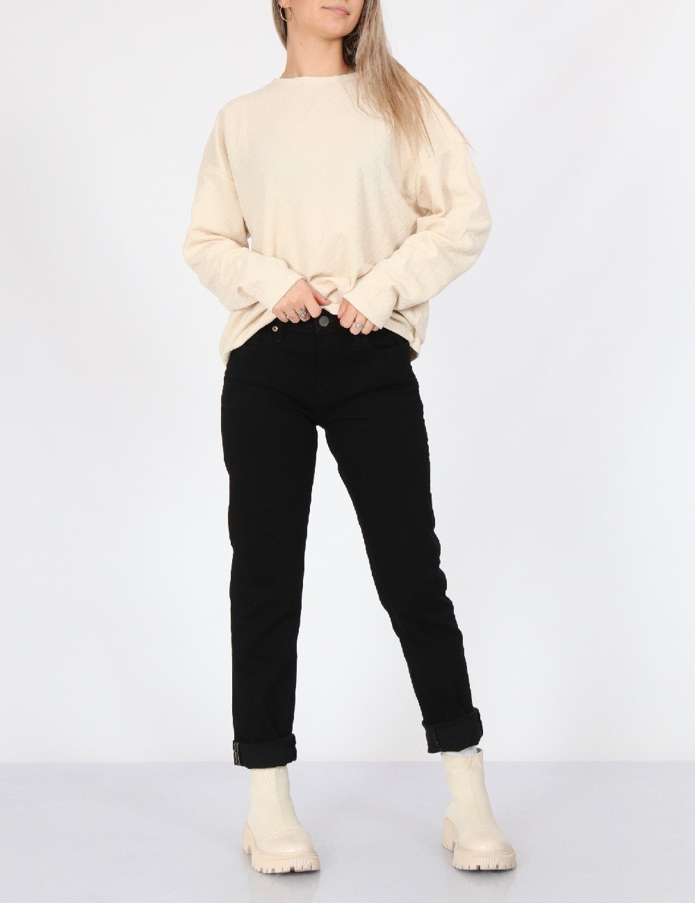 Bluza Vila, crem - 1 | YEO