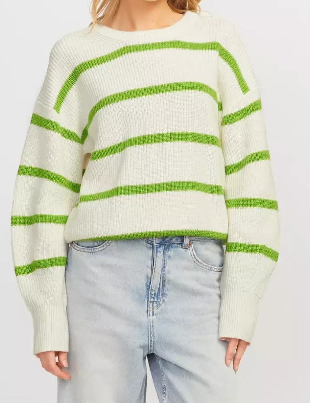 Pulover Jack&Jones, alb/verde - 1 | YEO