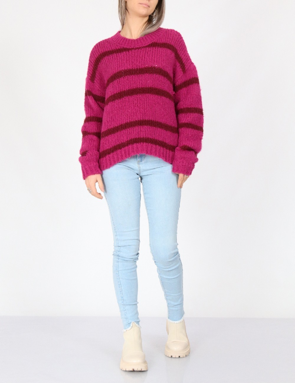 Pulover Jacqueline de Yong, roz - 1 | YEO