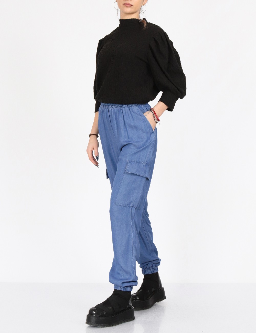 Pantaloni Only, albastru - 1 | YEO