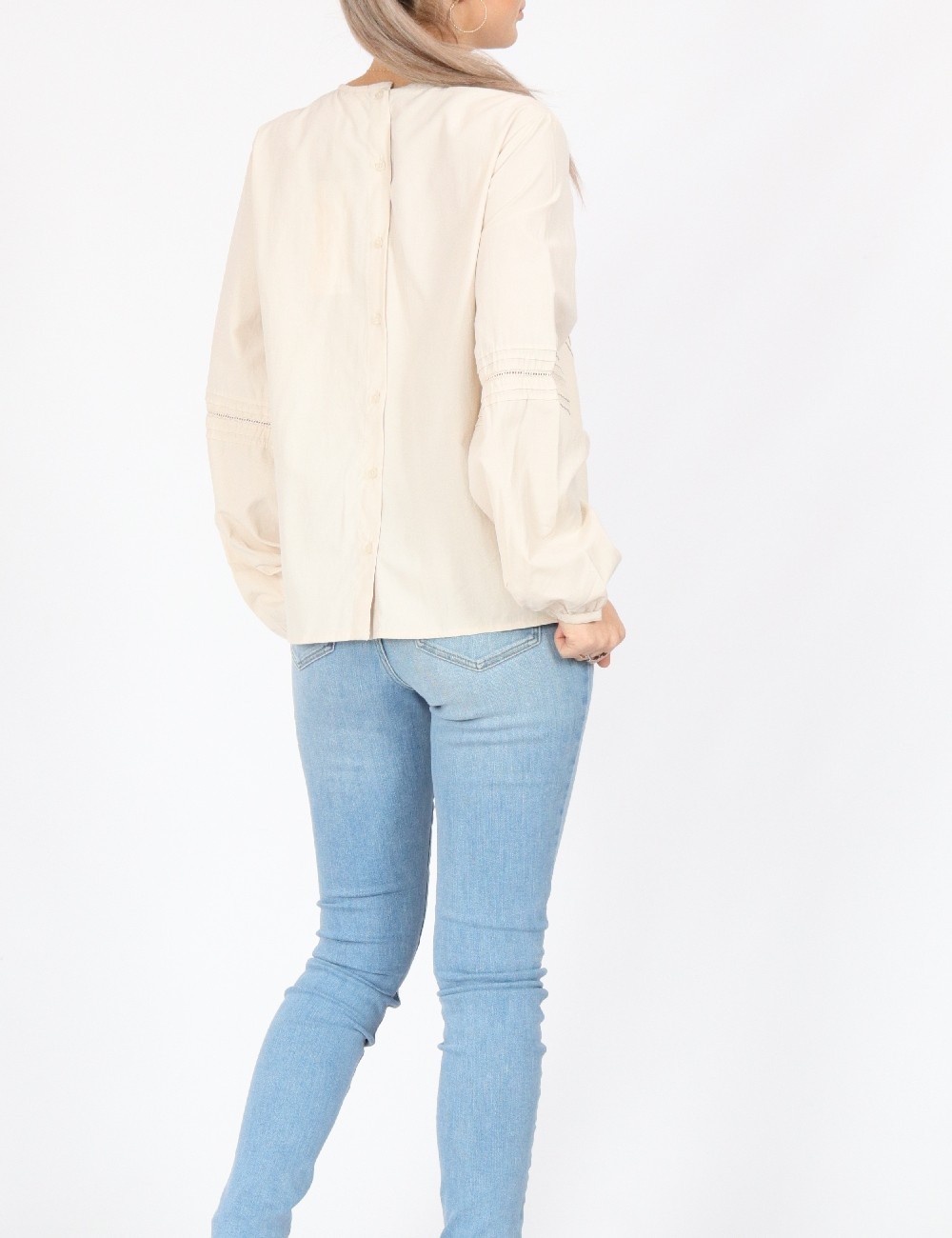 Blugi Pieces, albastru - 1 | YEO