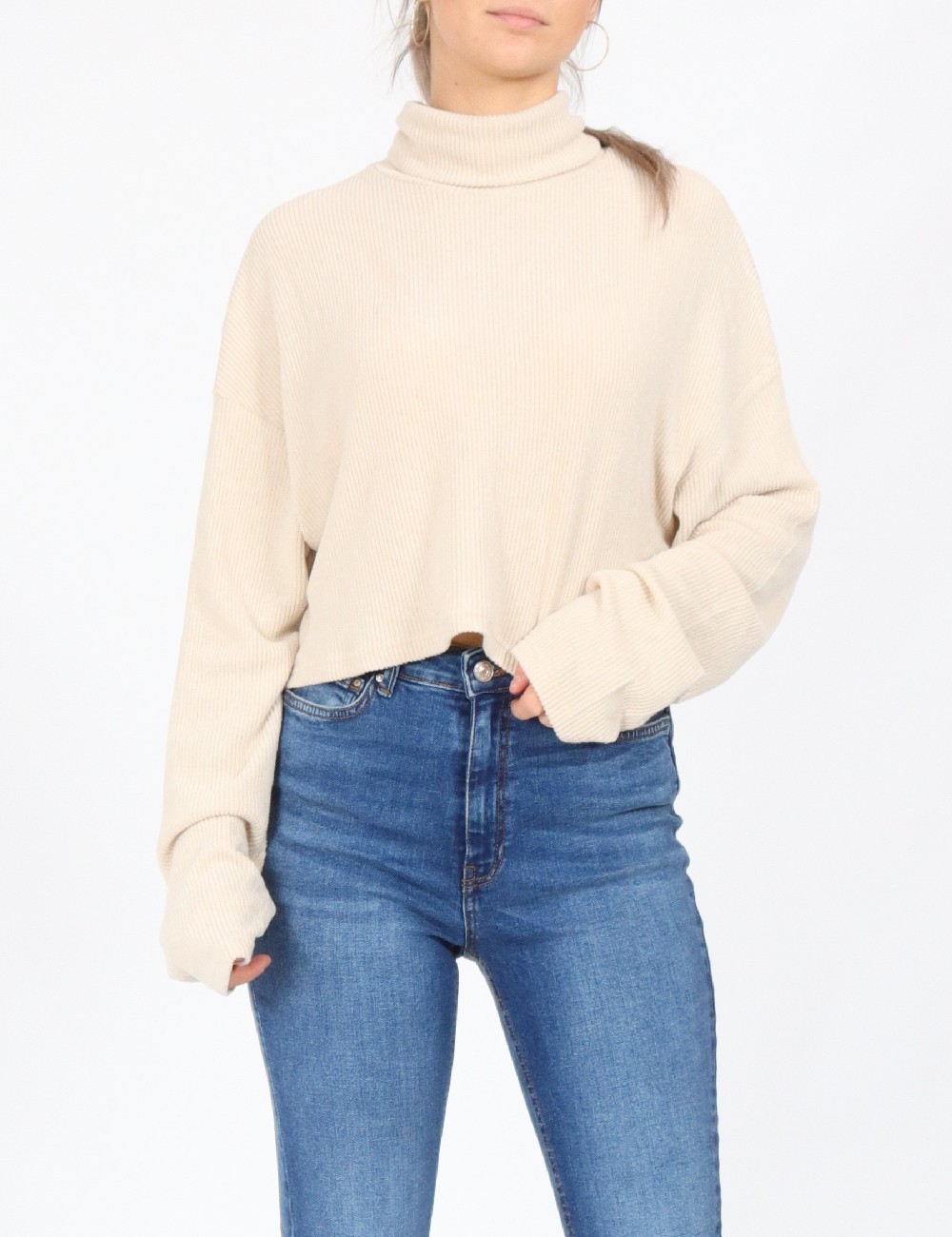Bluza Only, crem - 1 | YEO