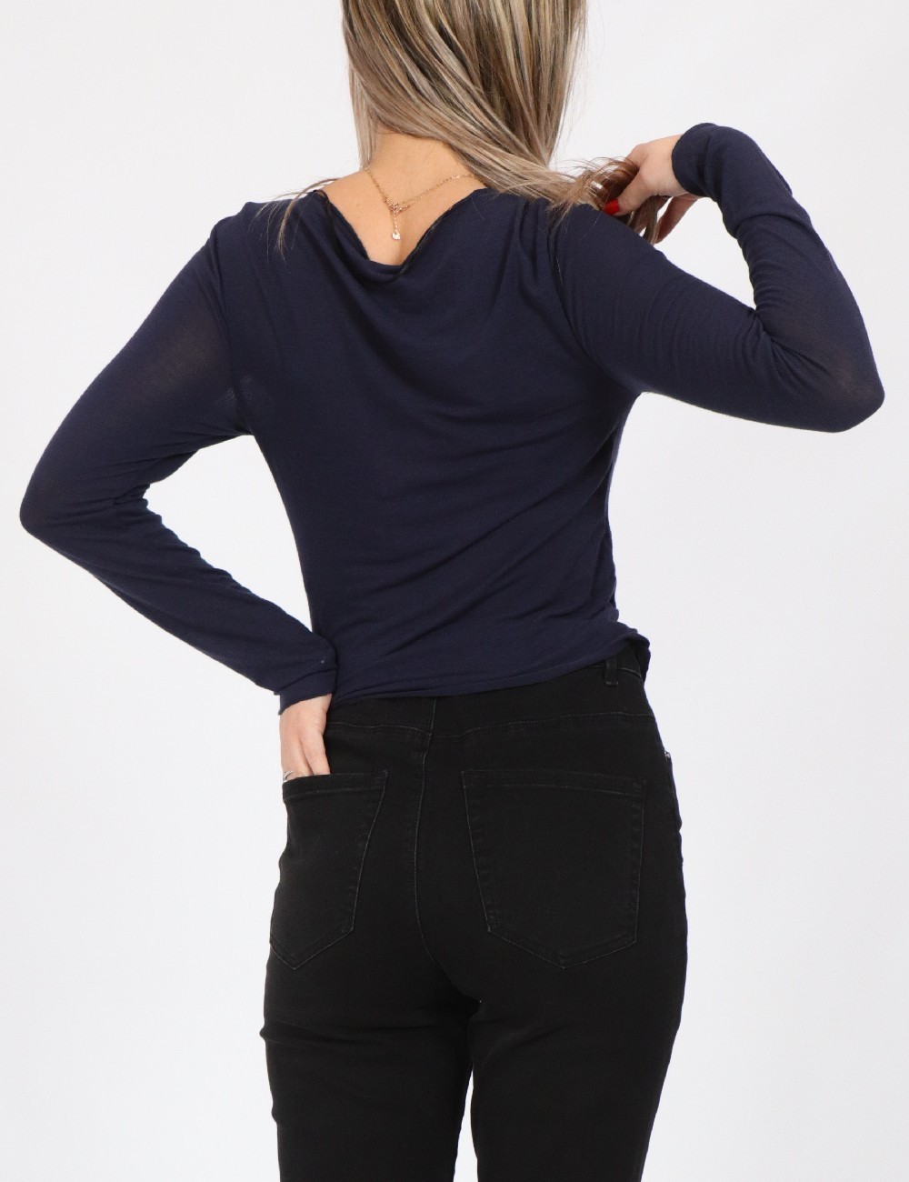 Bluza Only, bleumarin - 1 | YEO