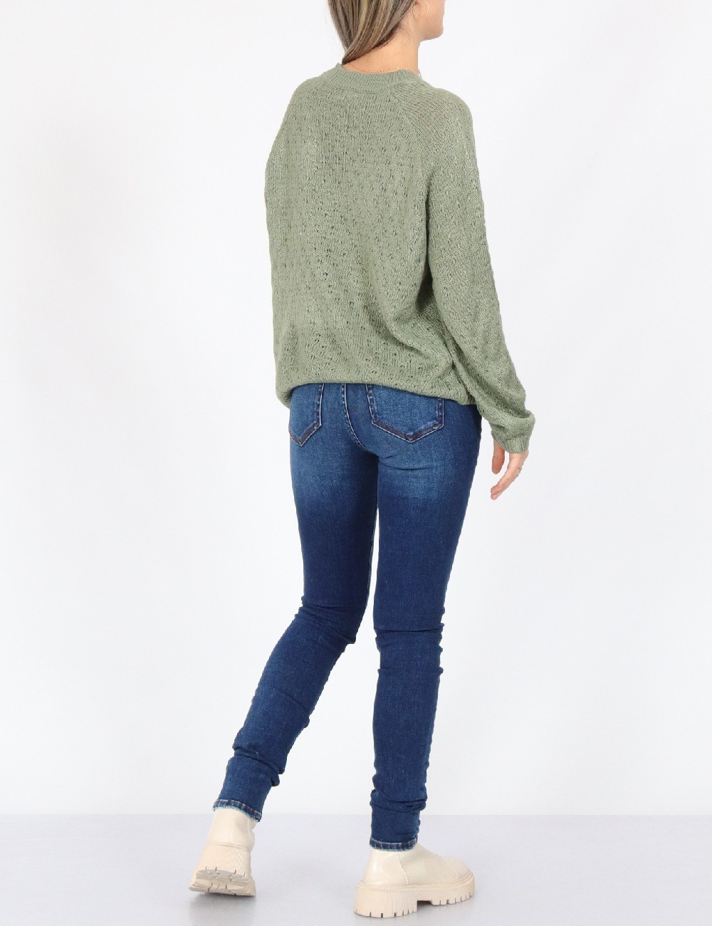 Pulover Jacqueline de Yong, verde - 1 | YEO