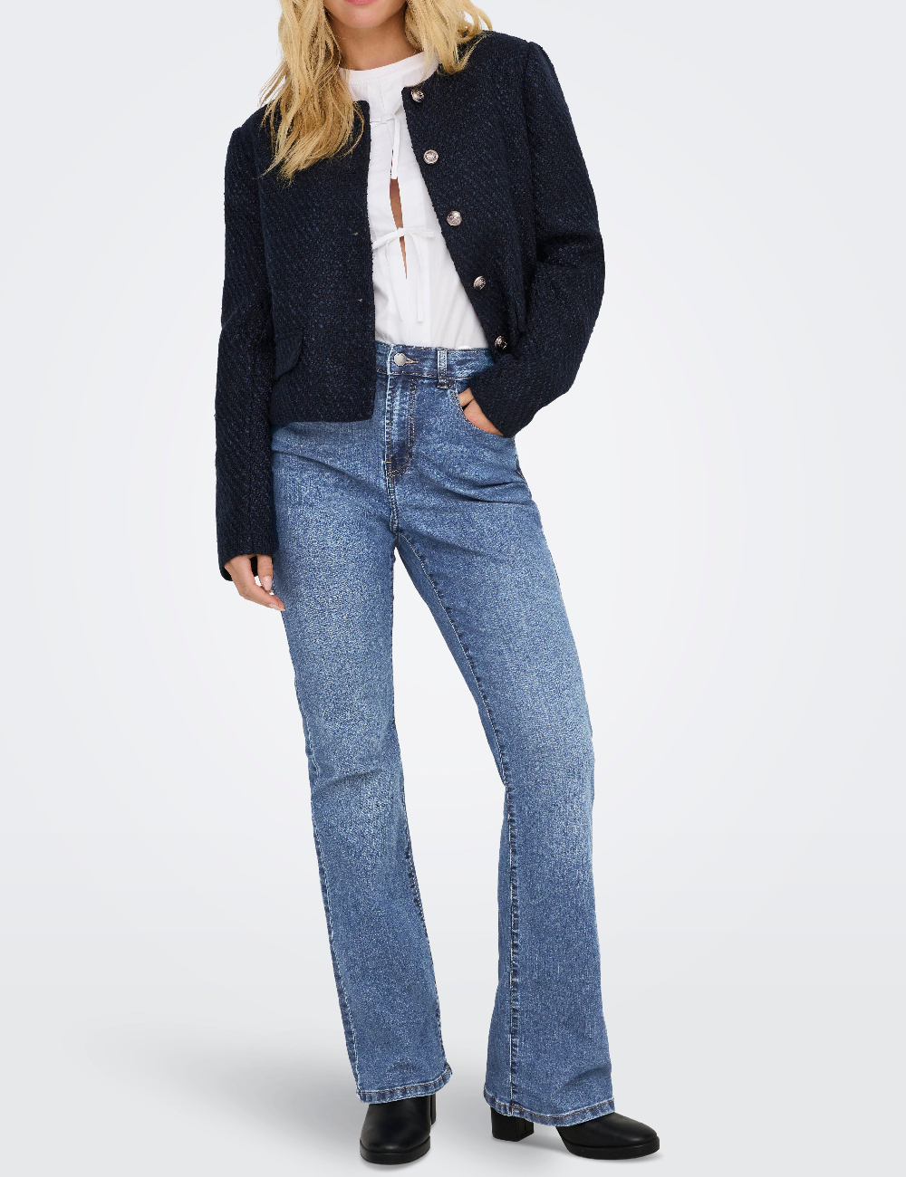 Blugi Jacqueline de Yong, albastru - 1 | YEO