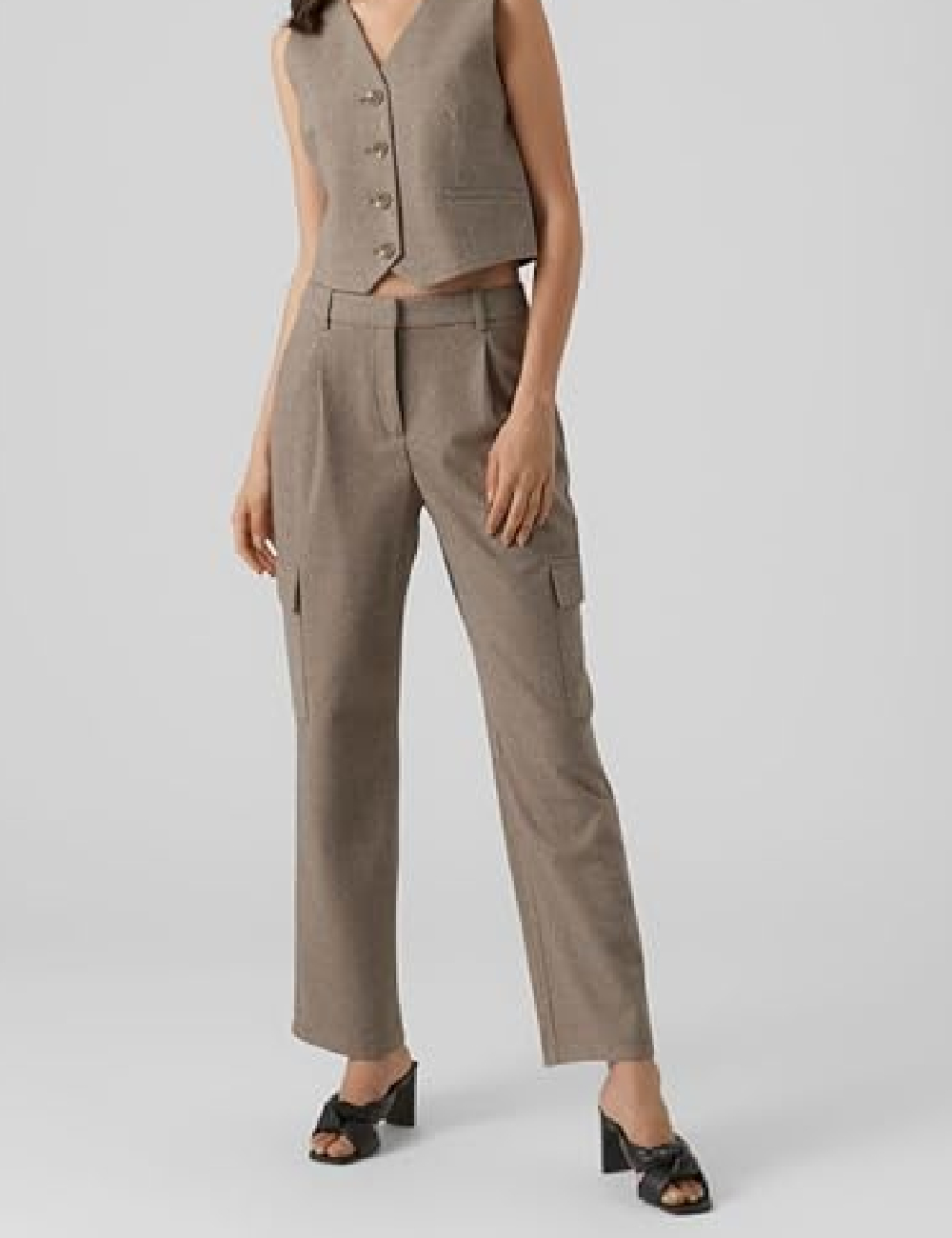 Pantaloni Vero Moda, maro
