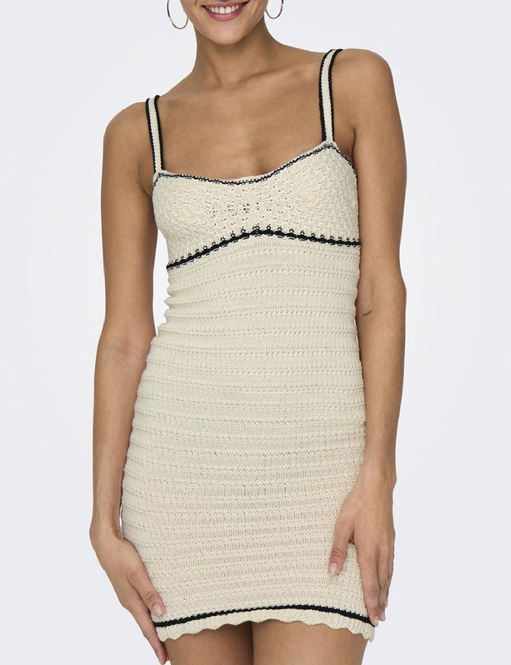 Rochie scurta Only, crem - 1 | YEO