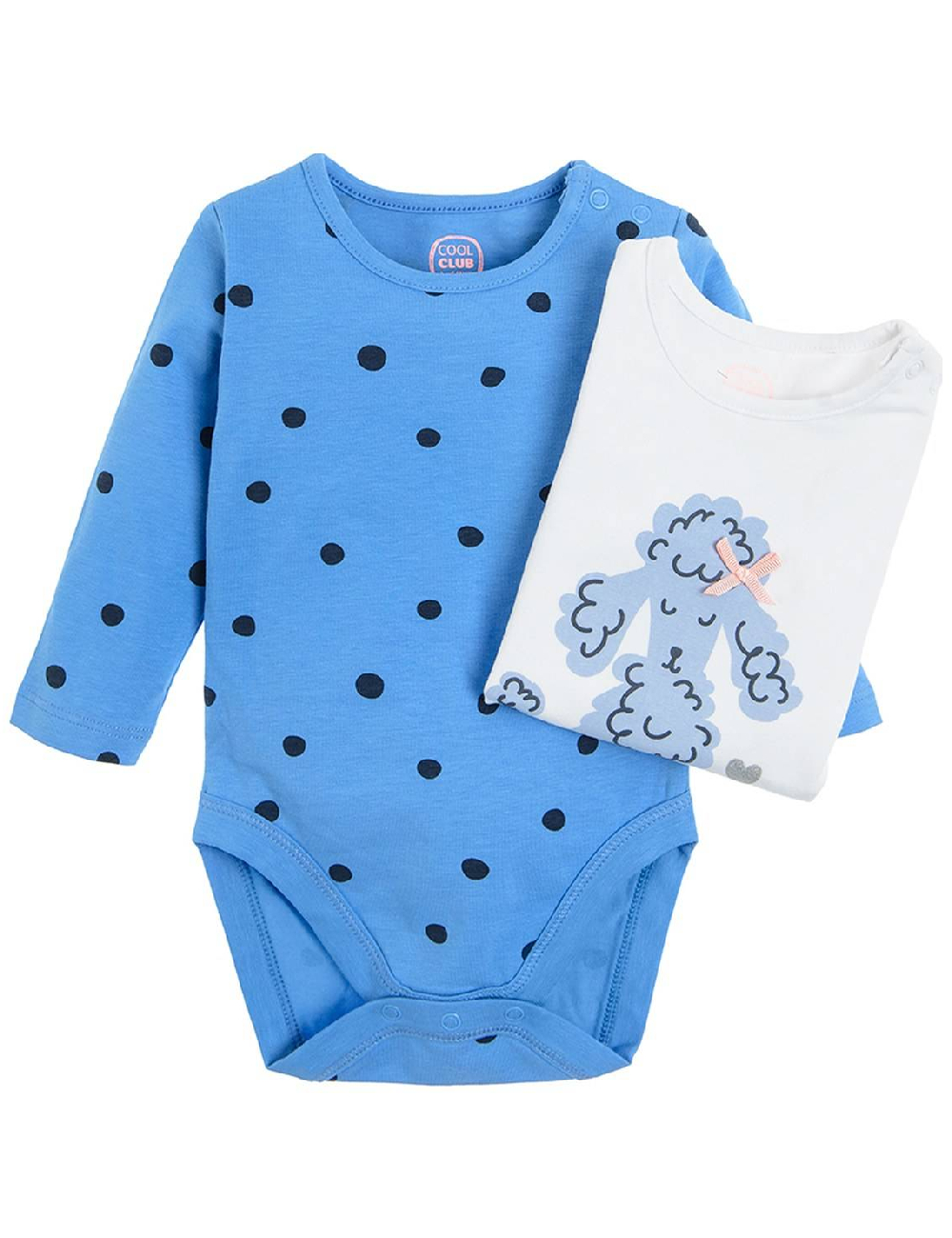Set body 2 perechi Cool Club, alb/albastru