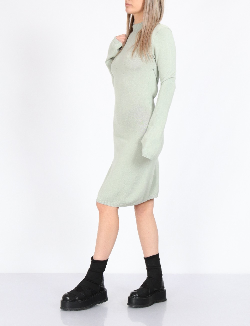 Rochie scurta Noisy May, verde - 1 | YEO