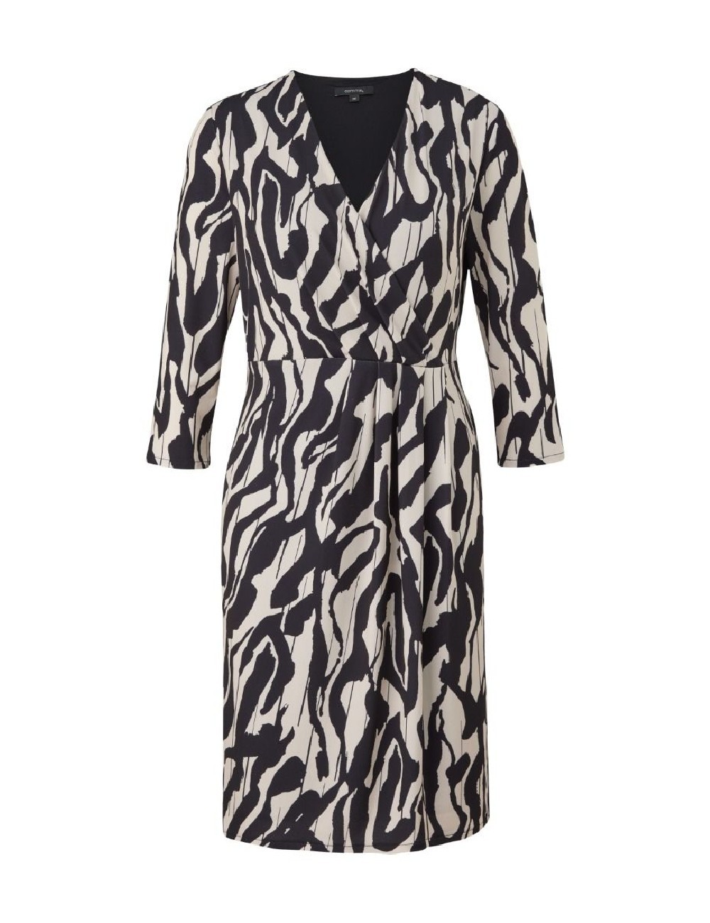 Rochie scurta Comma, negru/alb - 1 | YEO