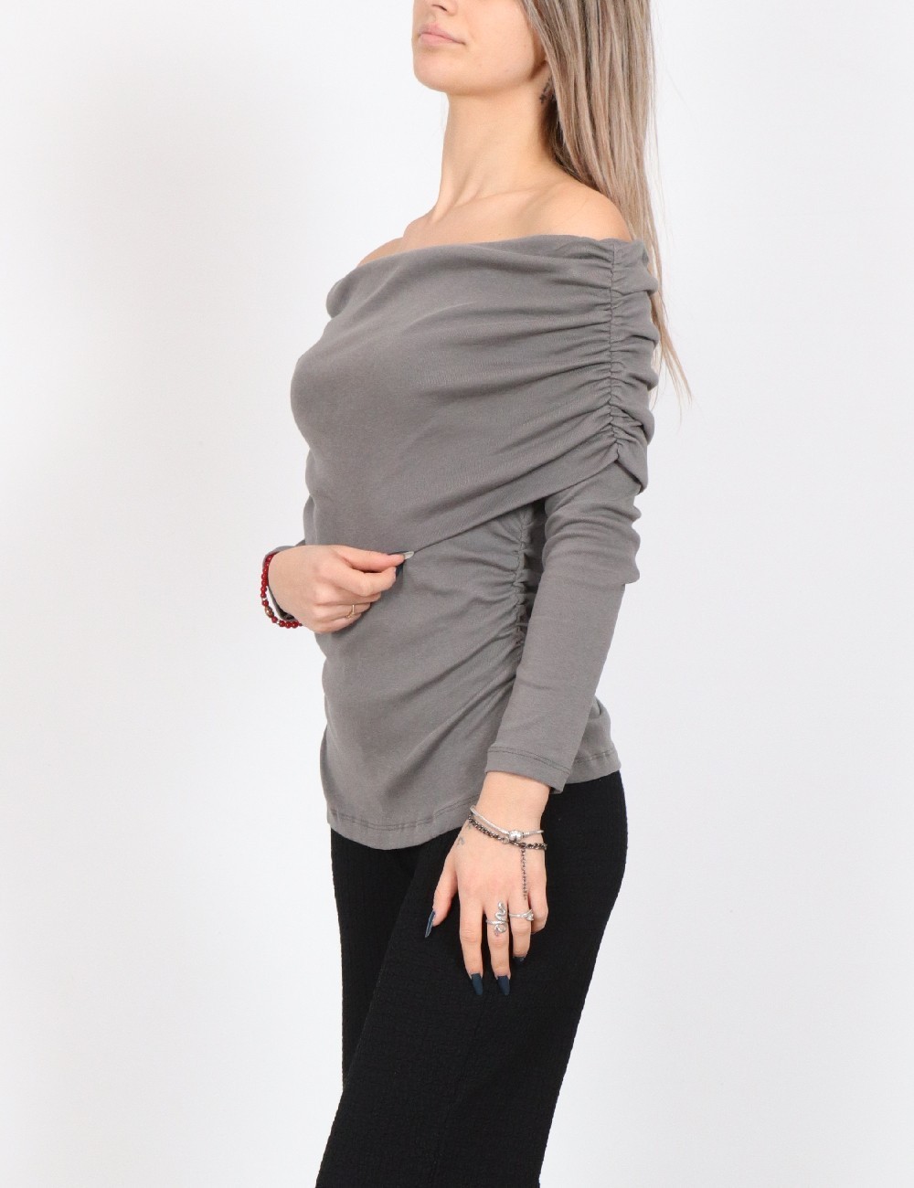 Bluza Noisy May, gri - 1 | YEO