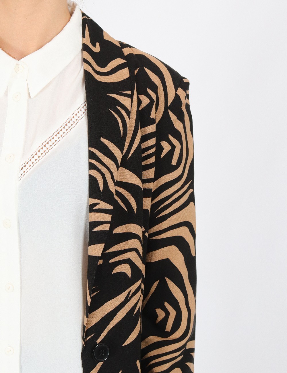 Sacou Vero Moda, maro/negru - 1 | YEO