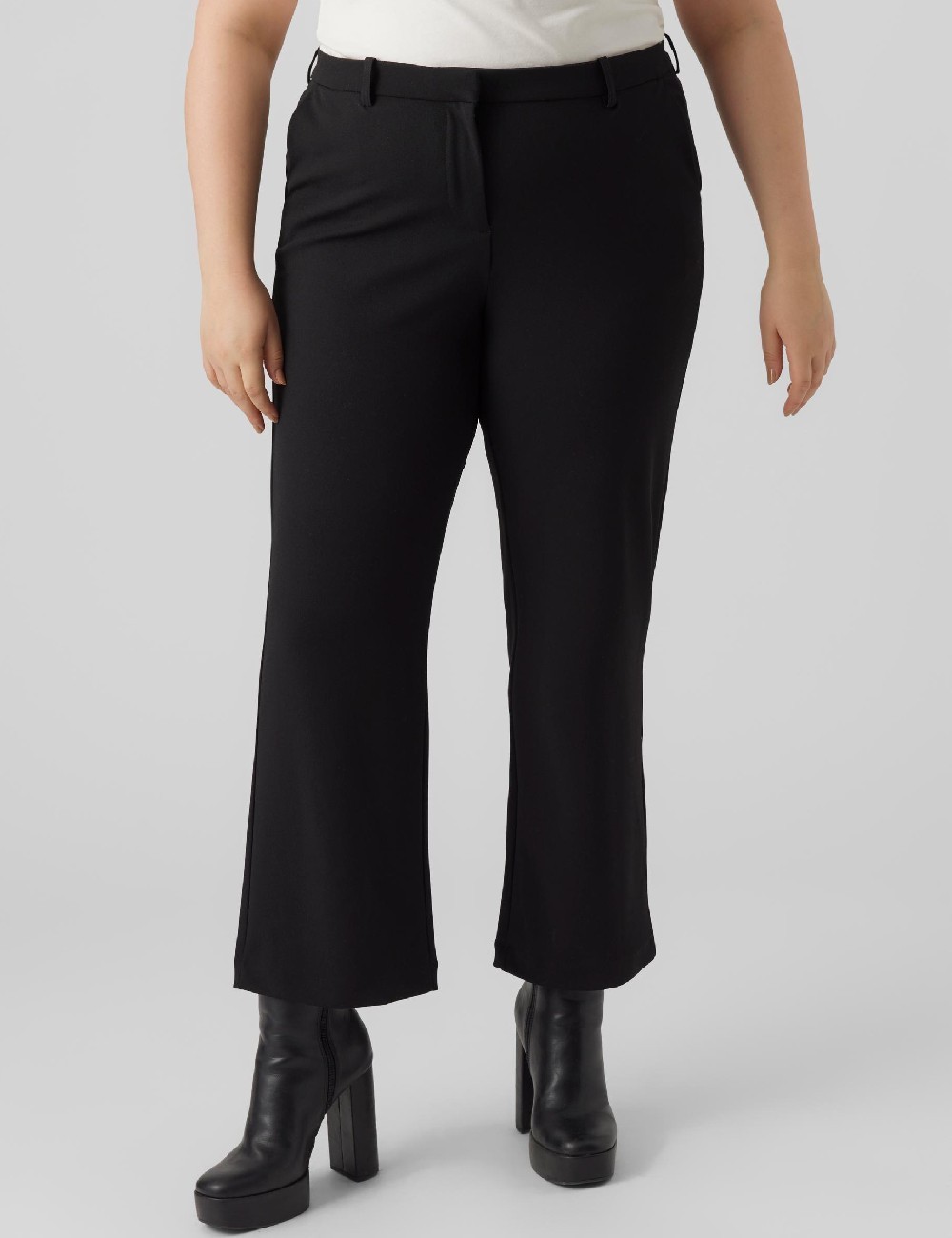 Pantaloni Vero Moda Curve, negru - 1 | YEO