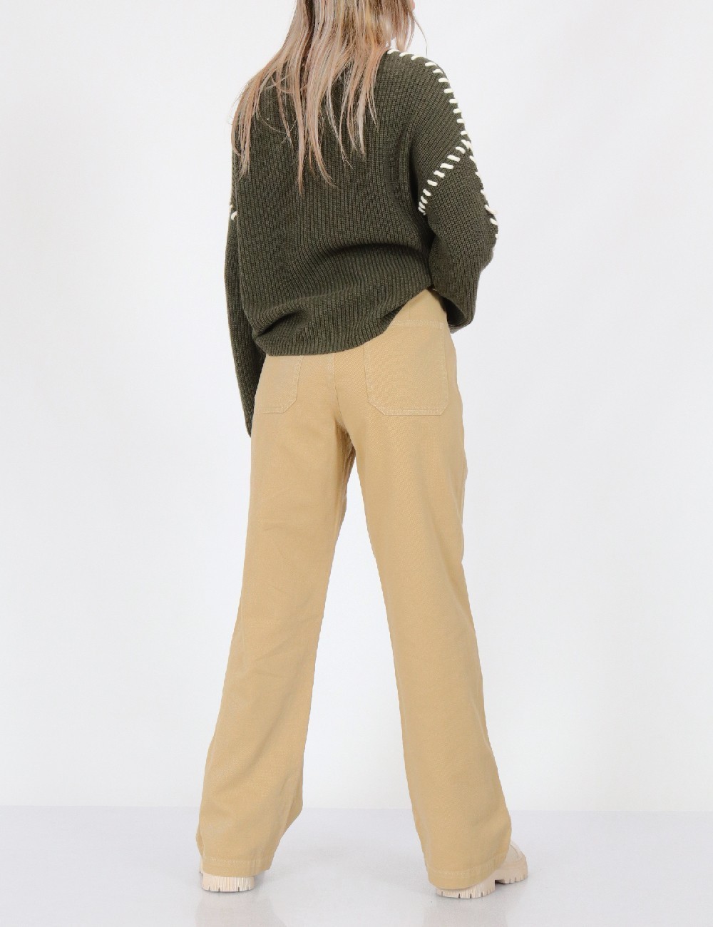 Pantaloni Object, verde - 1 | YEO
