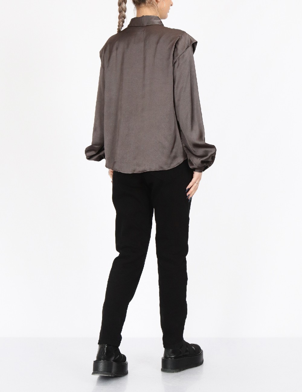Camasa Pieces, gri inchis - 1 | YEO