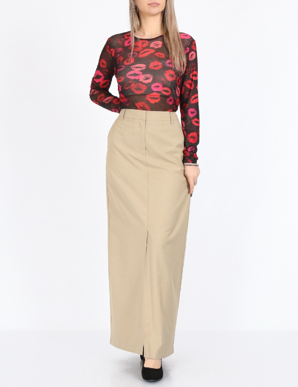 Fusta Vero Moda, bej - 1 | YEO
