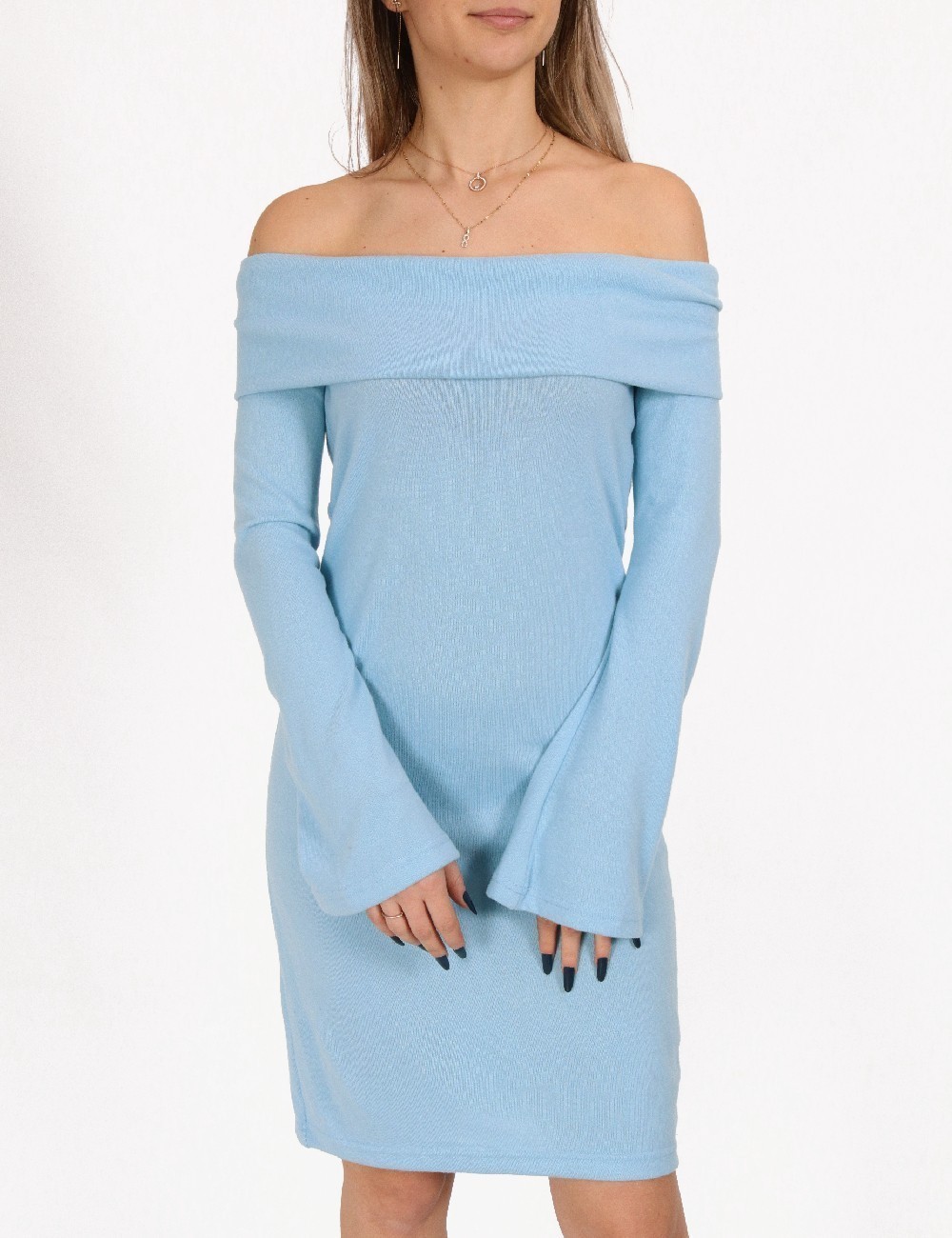 Rochie scurta Noisy May, bleu - 1 | YEO