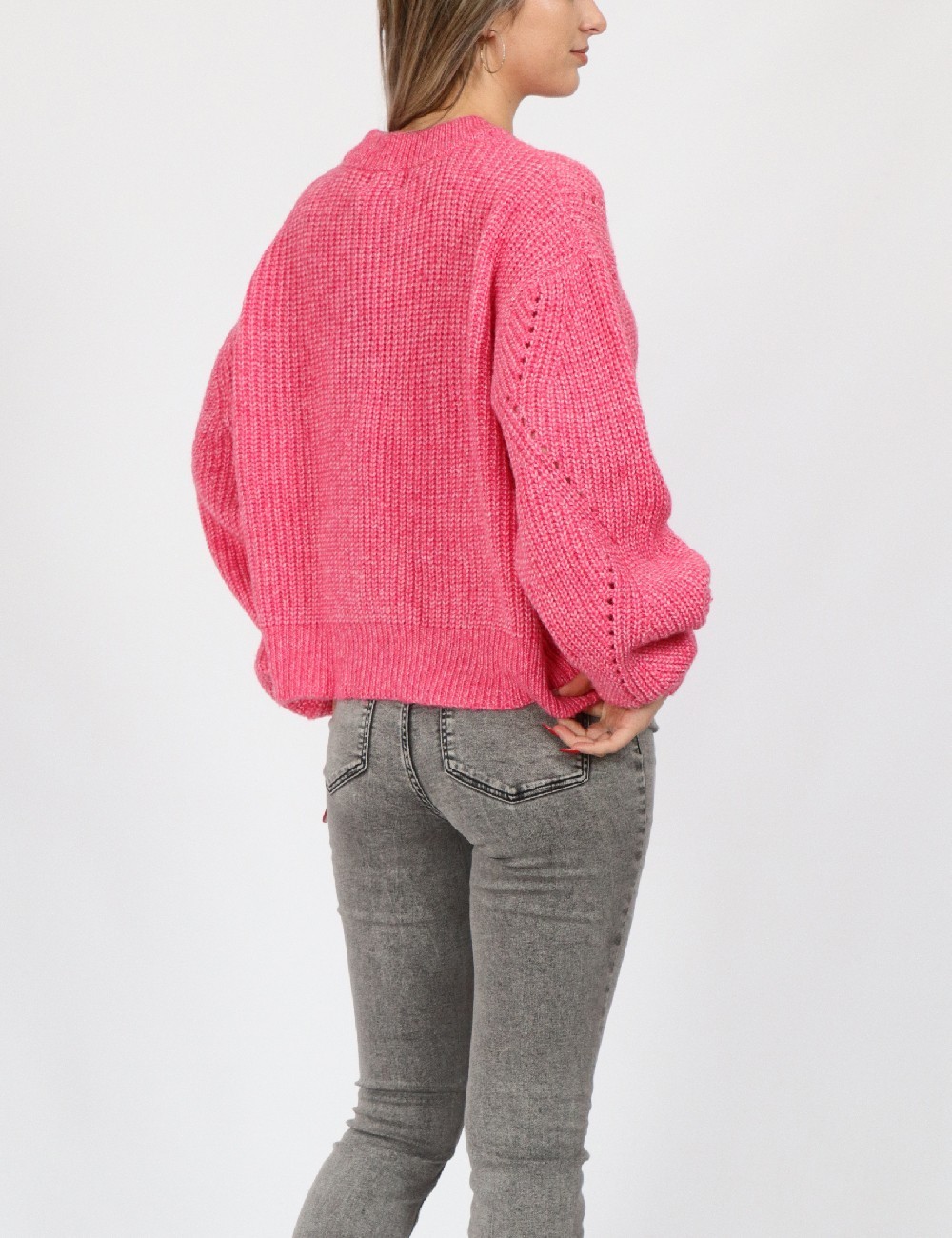Pulover Pieces, roz - 1 | YEO