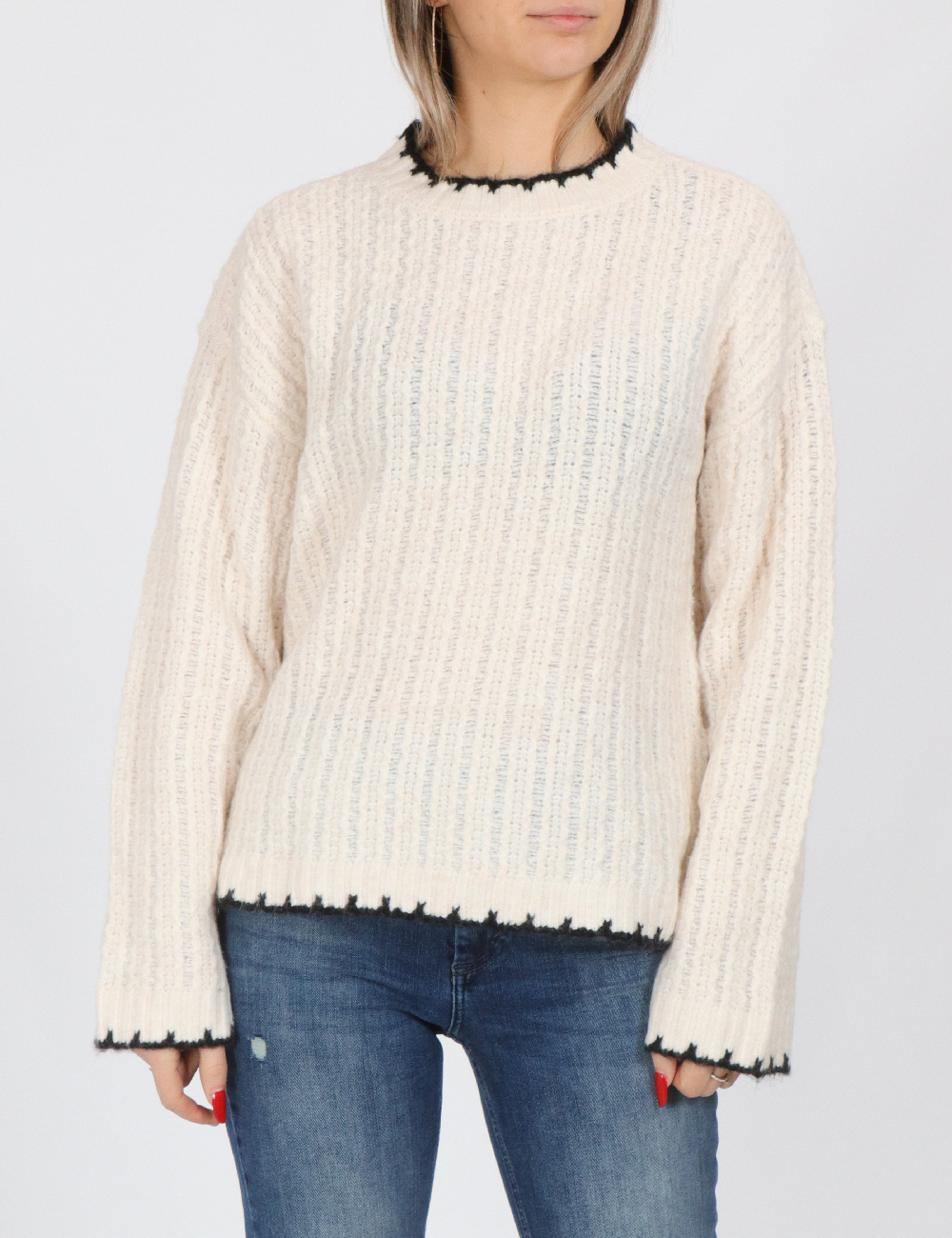 Pulover Vero Moda, alb