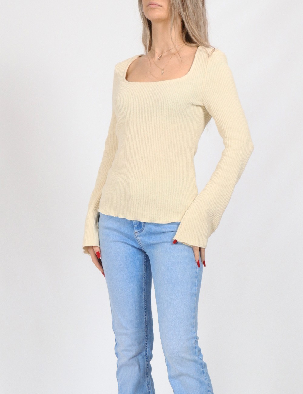 Bluza Vero Moda, ecru - 1 | YEO