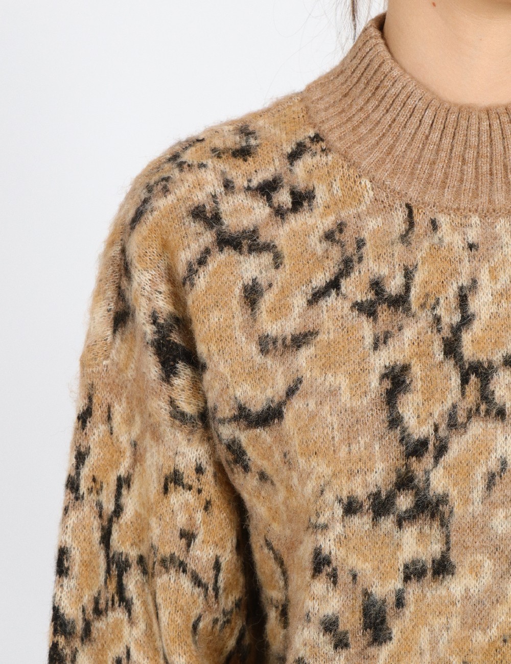 Pulover Pieces, maro - 1 | YEO
