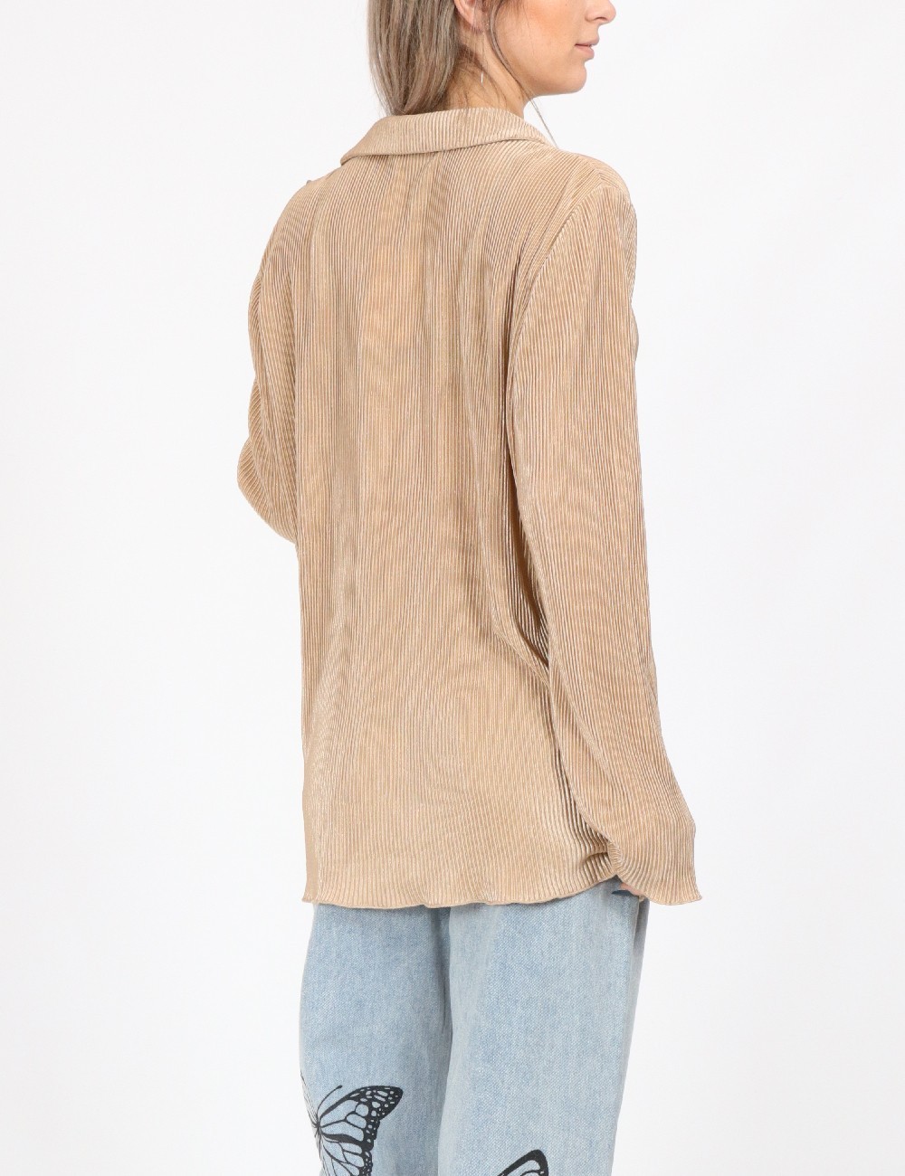 Camasa Oversize Jacqueline de Yong, crem - 1 | YEO