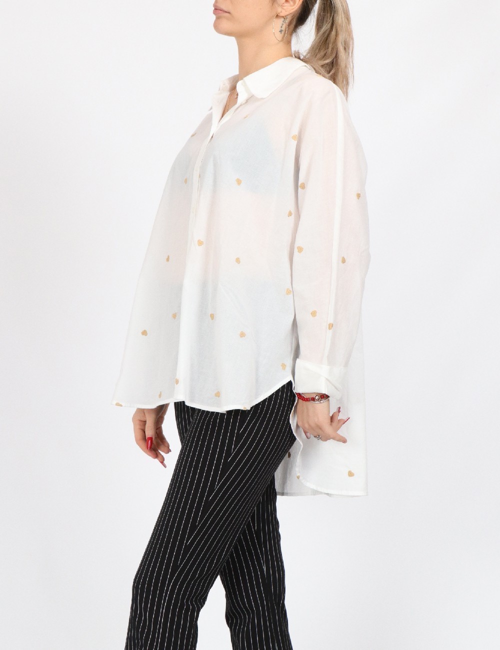Camasa Oversize Only, alb - 1 | YEO