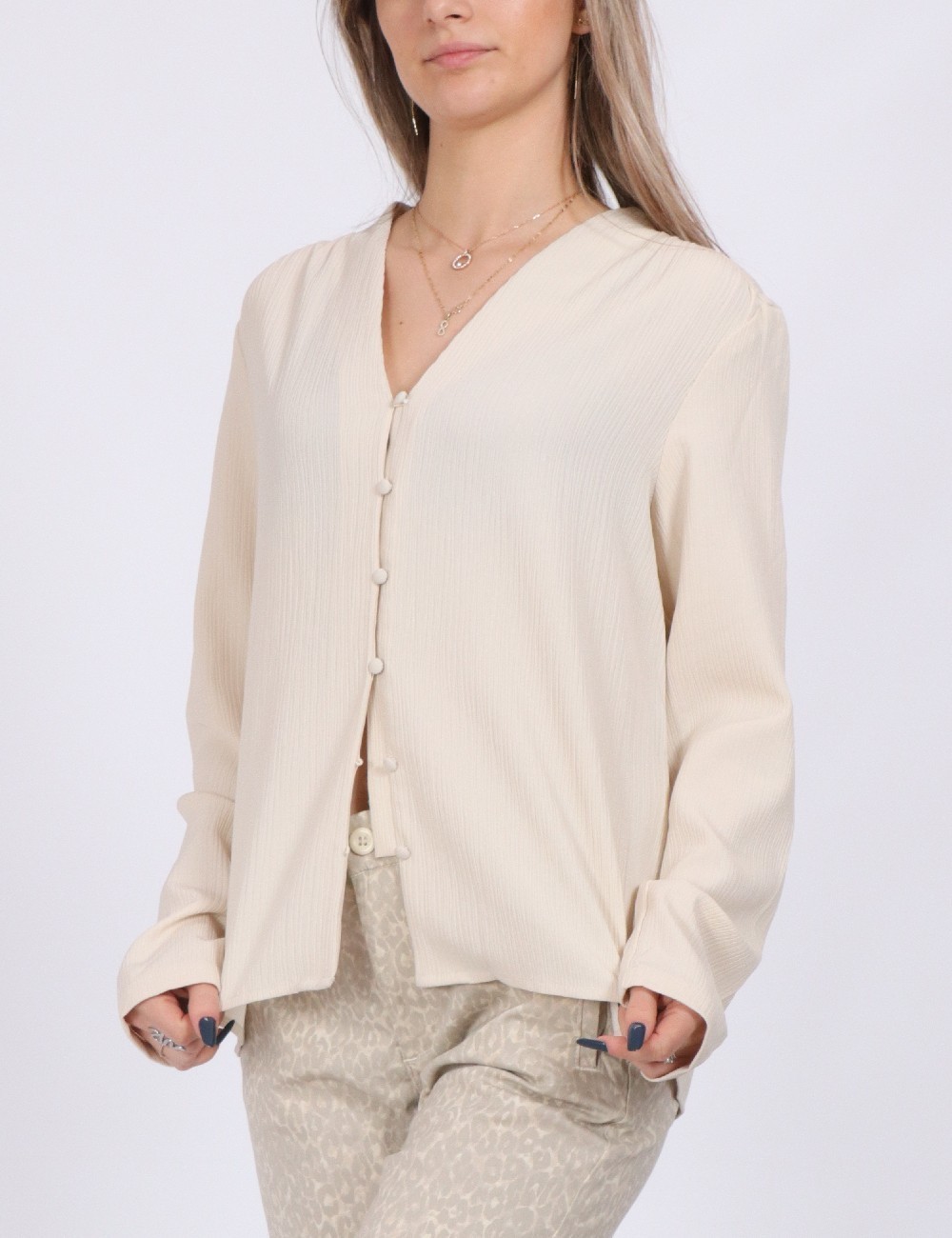 Camasa Vero Moda, crem - 1 | YEO